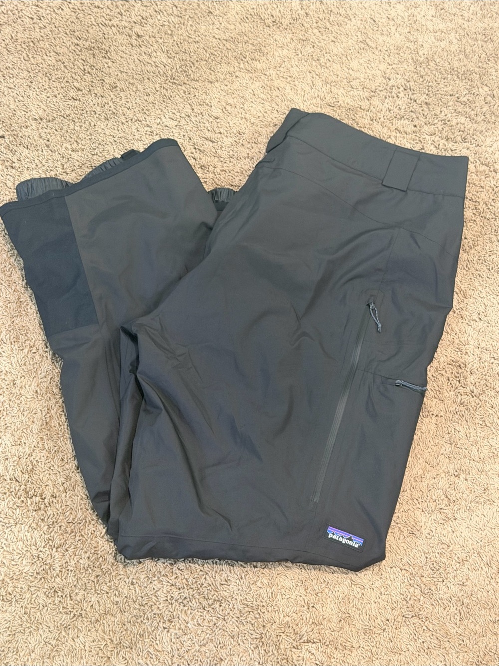 Patagonia Men's XXL H2No Snowboard Pants RECCO Waterproof Insulated Black NWOT